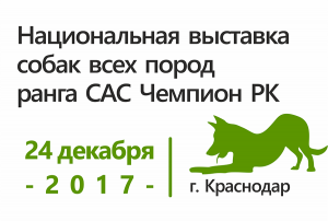Национальная выставка собак всех пород ранга САС Чемпион РК г. Краснодар
